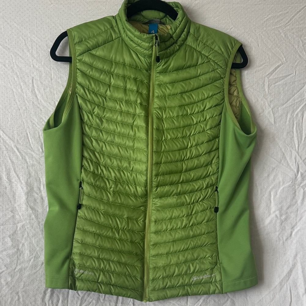 Eddie Bauer Green Quilted Vest